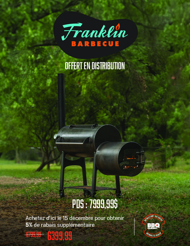 Franklin Barbecue Pits chez BBQ Québec